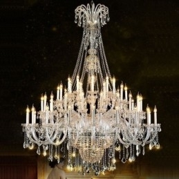 Designer Touch Decorative European Crystal Chandelier Crystal Decoration Ceiling Light With 65 Lights