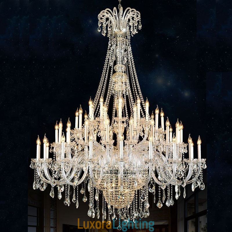 Designer Touch Decorative European Crystal Chandelier Crystal Decoration Ceiling Light With 65 Lights