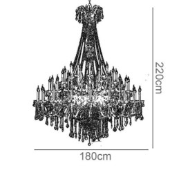 Designer Touch Decorative European Crystal Chandelier Crystal Decoration Ceiling Light With 65 Lights