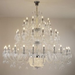 Designer Touch Decorative European Crystal Chandelier Decoration Ceiling Light With 50 Lights