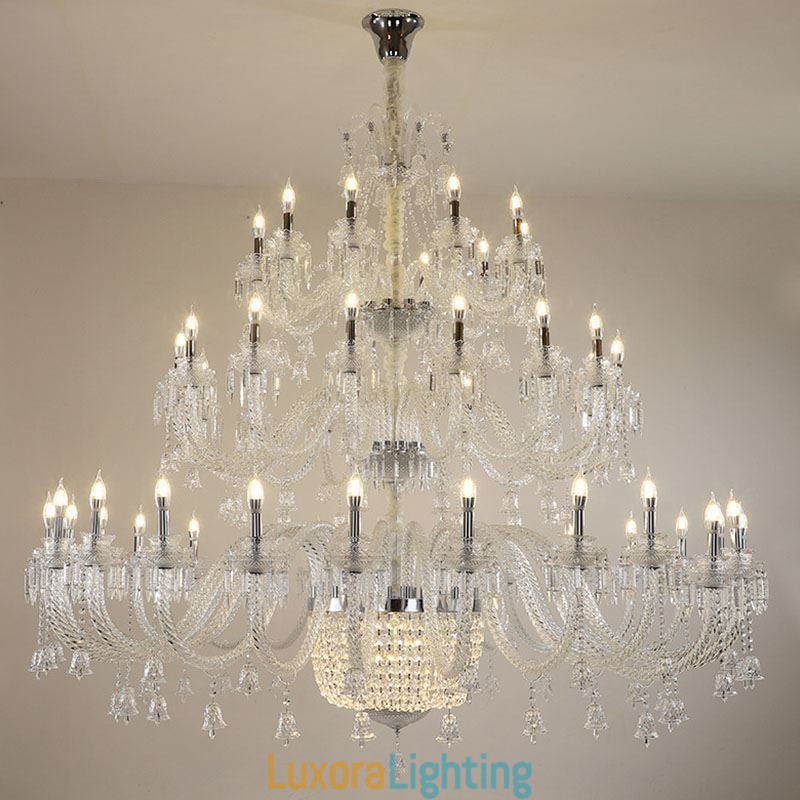 Designer Touch Decorative European Crystal Chandelier Decoration Ceiling Light With 50 Lights