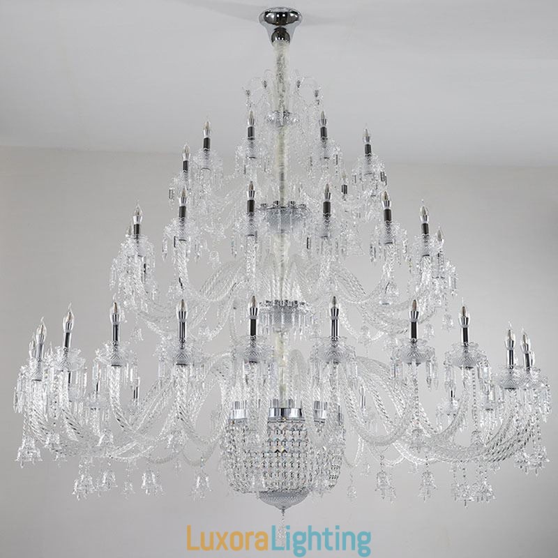Designer Touch Decorative European Crystal Chandelier Decoration Ceiling Light With 50 Lights