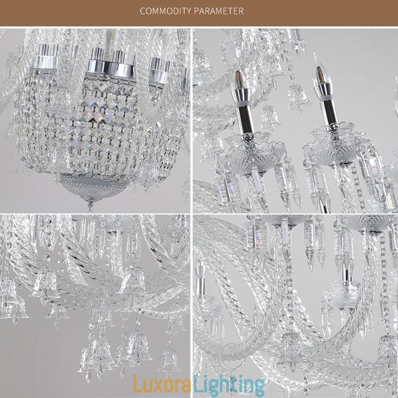 Designer Touch Decorative European Crystal Chandelier Decoration Ceiling Light With 50 Lights