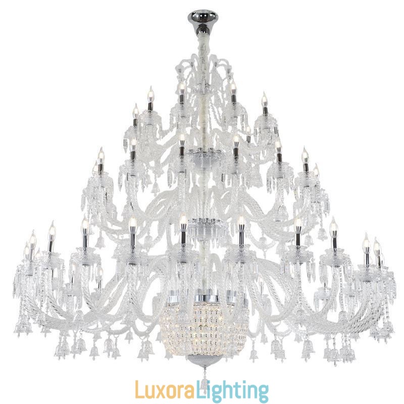 Designer Touch Decorative European Crystal Chandelier Decoration Ceiling Light With 50 Lights