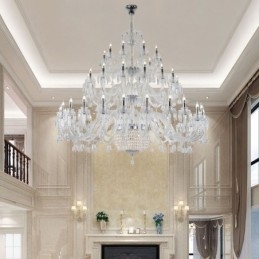 Designer Touch Decorative European Crystal Chandelier Decoration Ceiling Light With 50 Lights