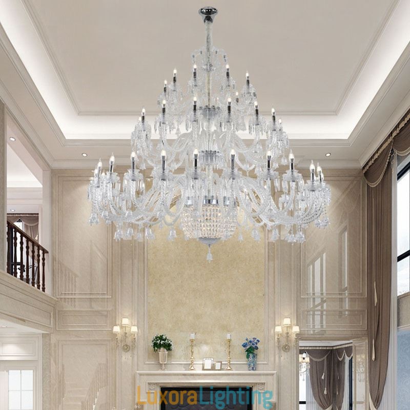 Designer Touch Decorative European Crystal Chandelier Decoration Ceiling Light With 50 Lights