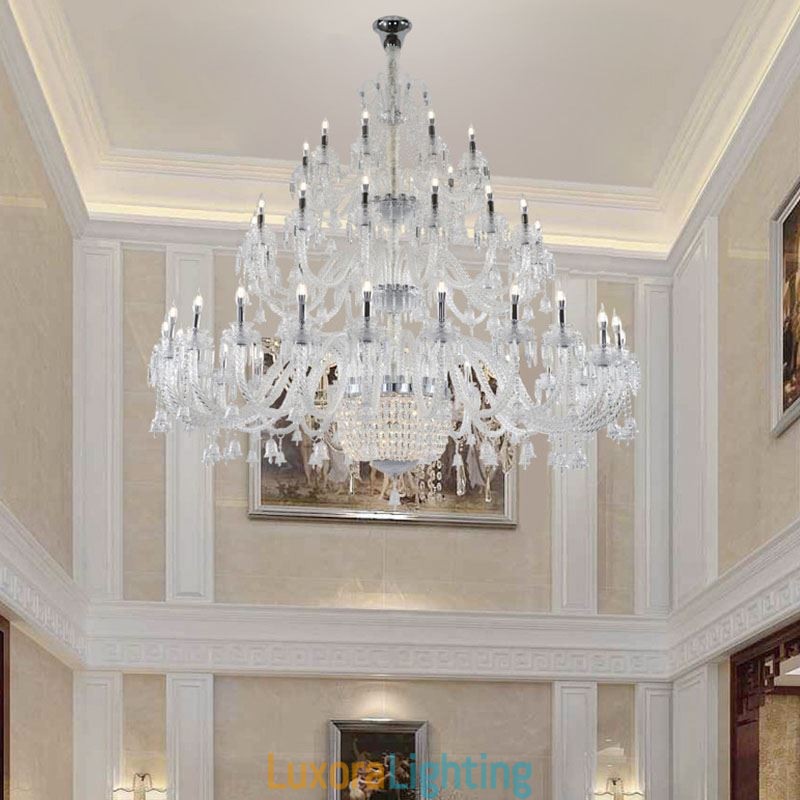Designer Touch Decorative European Crystal Chandelier Decoration Ceiling Light With 50 Lights