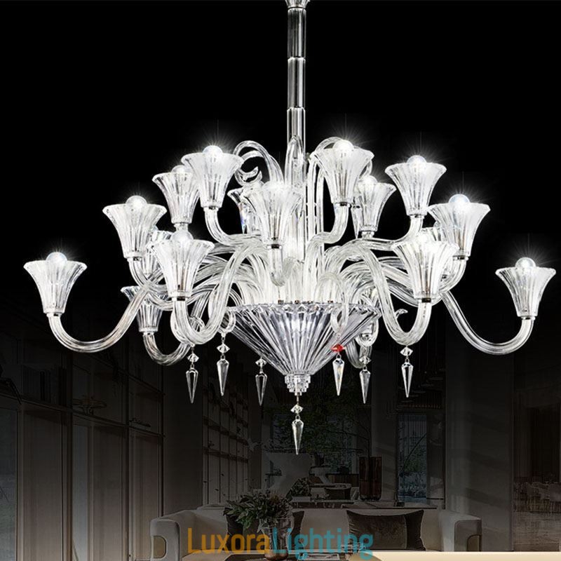 Designer Touch Decorative European Crystal Chandelier Decoration Ceiling Light With 18 Lights