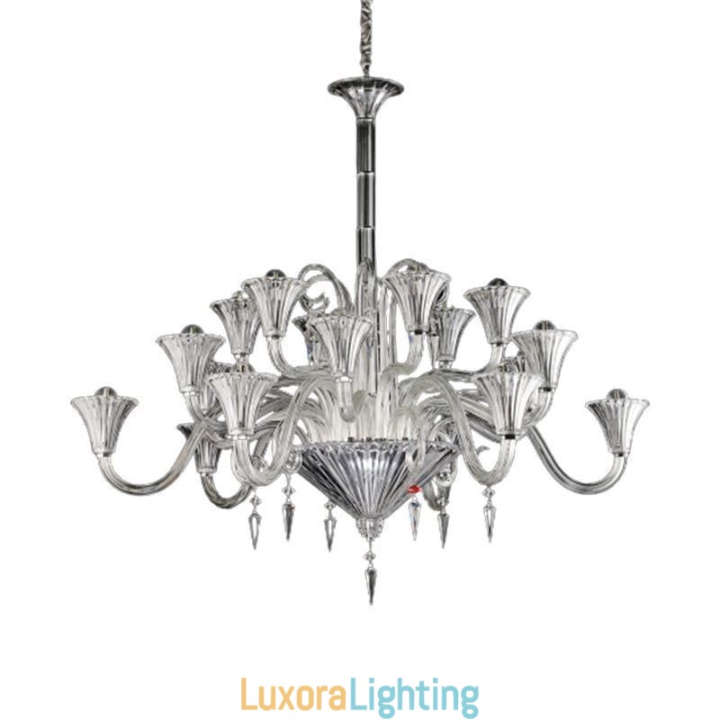 Designer Touch Decorative European Crystal Chandelier Decoration Ceiling Light With 18 Lights