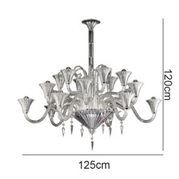 Designer Touch Decorative European Crystal Chandelier Decoration Ceiling Light With 18 Lights