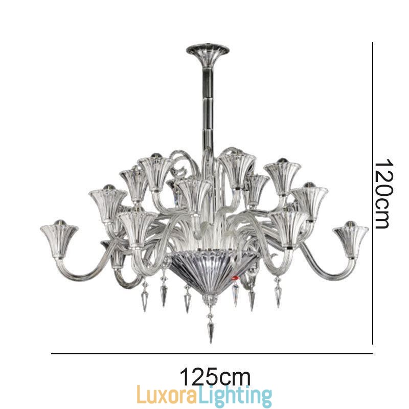Designer Touch Decorative European Crystal Chandelier Decoration Ceiling Light With 18 Lights