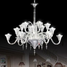 Designer Touch Decorative European Crystal Chandelier Decoration Ceiling Light With 18 Lights