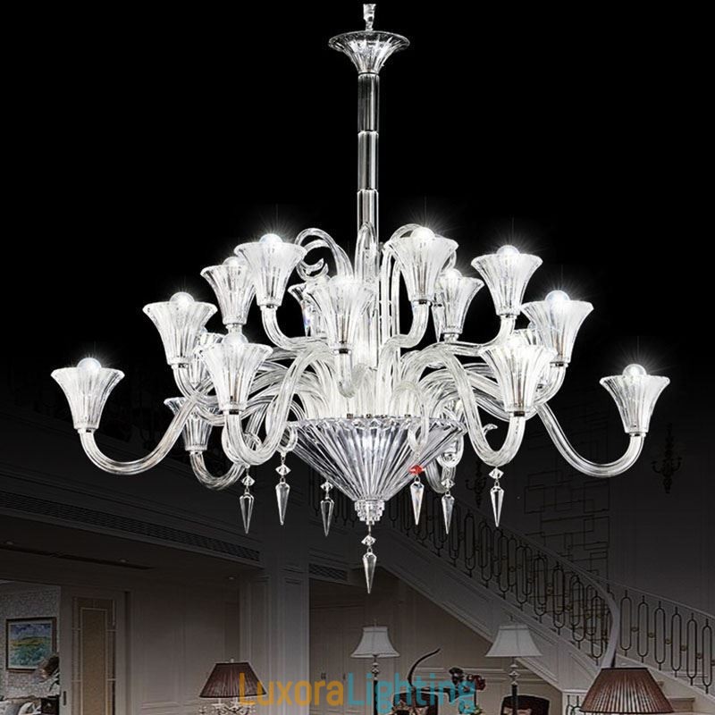 Designer Touch Decorative European Crystal Chandelier Decoration Ceiling Light With 18 Lights