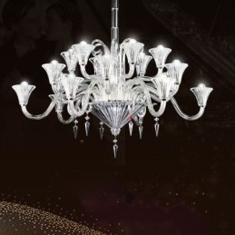 Designer Touch Decorative European Crystal Chandelier Decoration Ceiling Light With 18 Lights