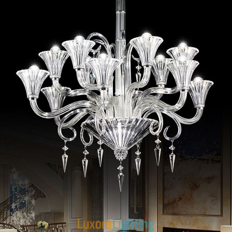 Designer Touch Decorative European Crystal Chandelier Decoration Ceiling Light With 12 Lights