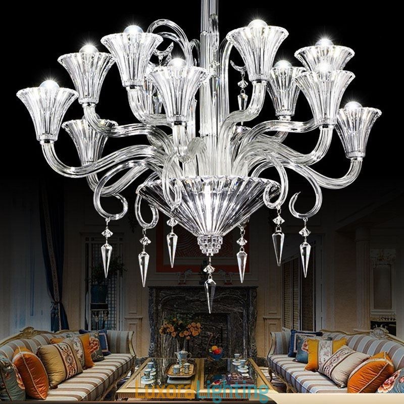 Designer Touch Decorative European Crystal Chandelier Decoration Ceiling Light With 12 Lights