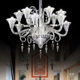 Designer Touch Decorative European Crystal Chandelier Decoration Ceiling Light With 12 Lights