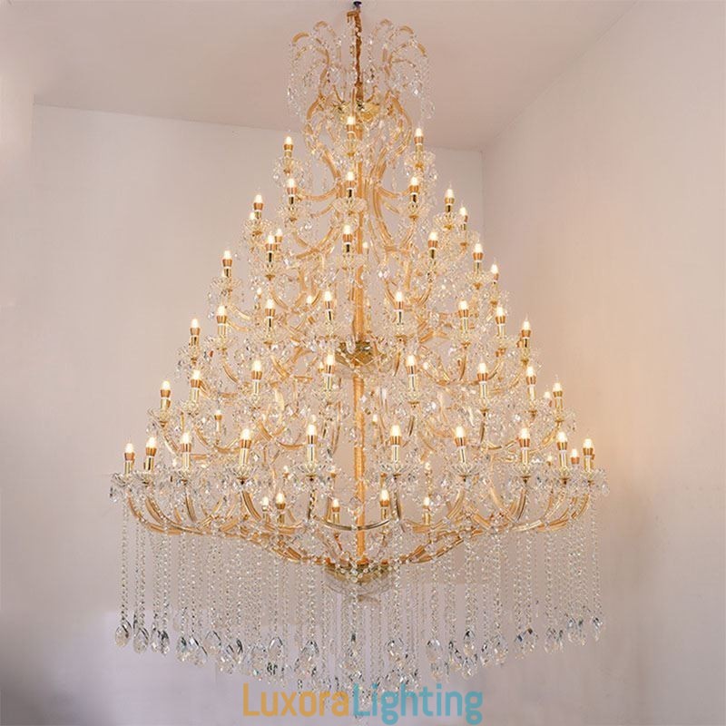 Designer Touch Decorative Luxury Crystal Chandelier Decoration Ceiling Light With 96 Lights