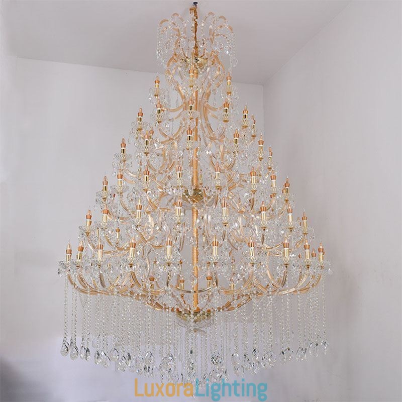 Designer Touch Decorative Luxury Crystal Chandelier Decoration Ceiling Light With 96 Lights