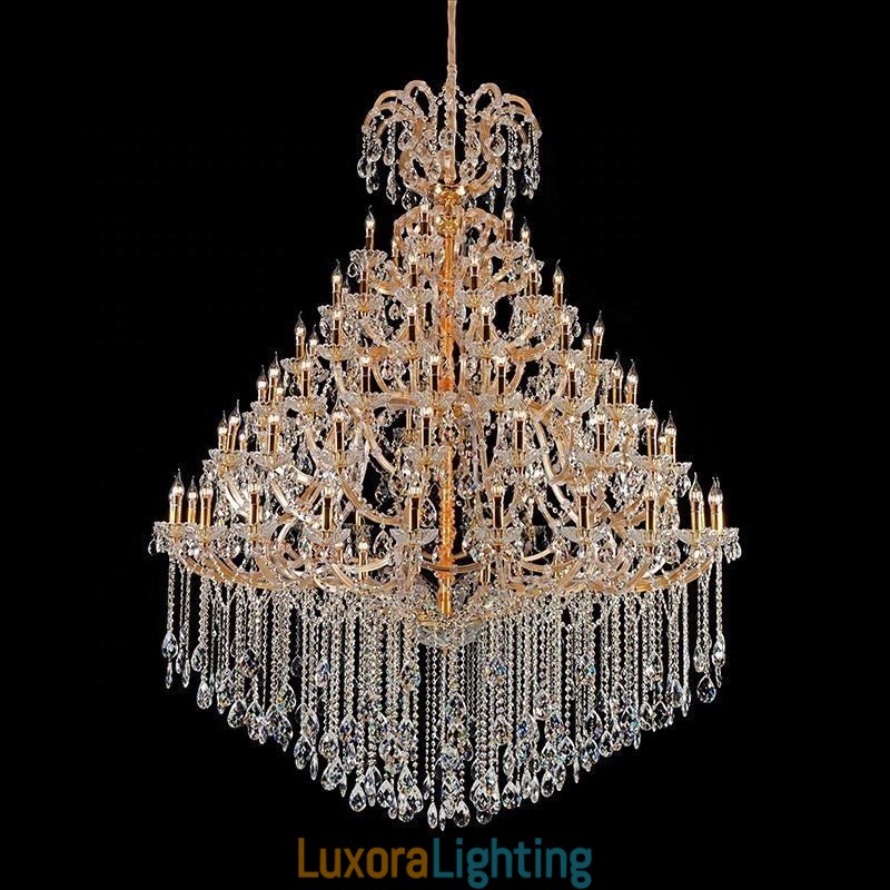 Designer Touch Decorative Luxury Crystal Chandelier Decoration Ceiling Light With 96 Lights