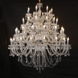 Designer Touch Decorative European Crystal Chandelier Ceiling Light With 53 Lights
