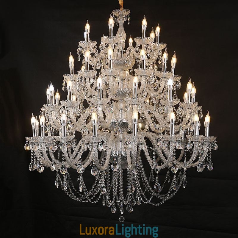 Designer Touch Decorative European Crystal Chandelier Ceiling Light With 53 Lights