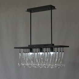 Designer Touch Decorative Modern Contemporary Crystal Painting Metal Chandelier