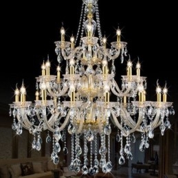 Designer Touch Decorative Luxury Crystal Chandelier Decoration Ceiling Light With 32 Lights