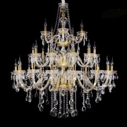 Designer Touch Decorative Luxury Crystal Chandelier Decoration Ceiling Light With 32 Lights