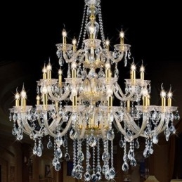 Designer Touch Decorative Luxury Crystal Chandelier Decoration Ceiling Light With 32 Lights