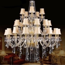 Designer Touch Decorative European Crystal Chandelier With 32 Lights Ceiling Light