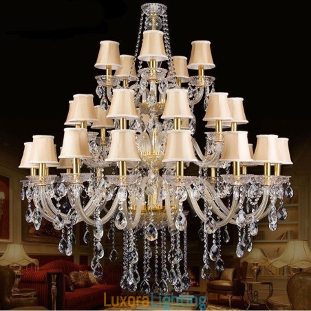 Designer Touch Decorative European Crystal Chandelier With 32 Lights Ceiling Light