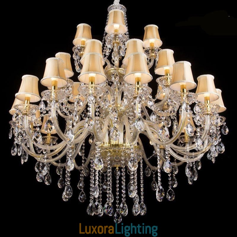 Designer Touch Decorative European Crystal Chandelier With 32 Lights Ceiling Light