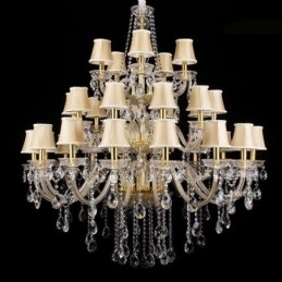 Designer Touch Decorative European Crystal Chandelier With 32 Lights Ceiling Light
