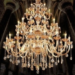 Designer Touch Decorative European Crystal Chandelier Luxury Ceiling Light With 30 Lights