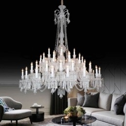 Designer Touch Decorative European Crystal Chandelier Ceiling Light With 48 Lights