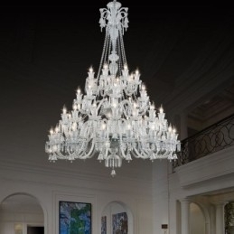 Designer Touch Decorative European Crystal Chandelier Ceiling Light With 48 Lights