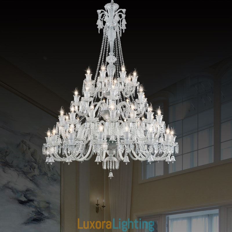 Designer Touch Decorative European Crystal Chandelier Ceiling Light With 48 Lights
