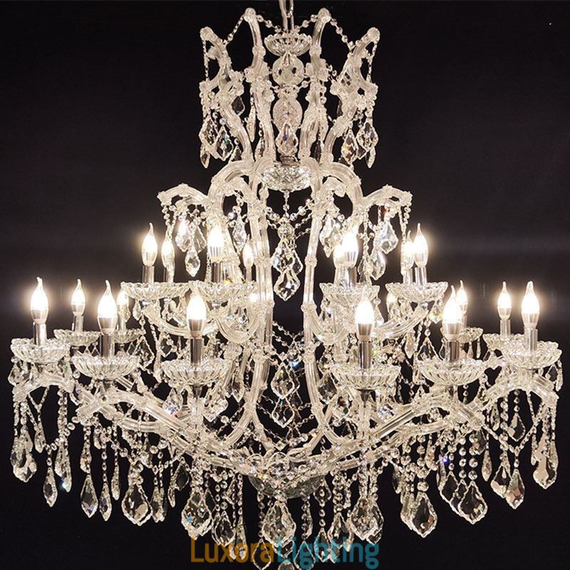 Designer Touch Decorative European Crystal Chandelier Decoration Ceiling Light With 24 Lights