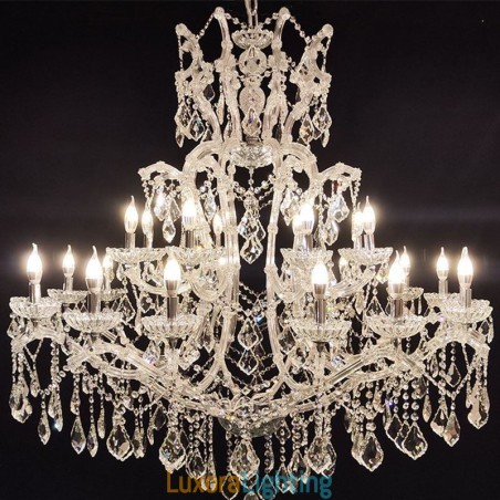 Designer Touch Decorative European Crystal Chandelier Decoration Ceiling Light With 24 Lights