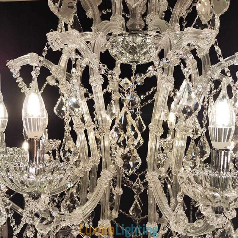 Designer Touch Decorative European Crystal Chandelier Decoration Ceiling Light With 24 Lights