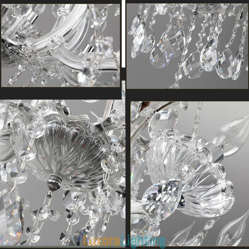 Designer Touch Decorative European Crystal Chandelier Decoration Ceiling Light With 24 Lights