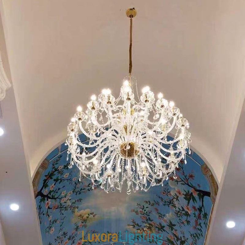 Designer Touch Decorative European Crystal Chandelier With 32 Lights Luxury Decoration Ceiling Light