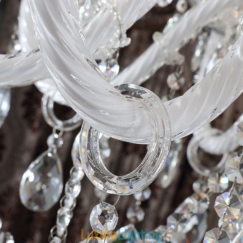 Designer Touch Decorative European Crystal Chandelier With 32 Lights Luxury Decoration Ceiling Light