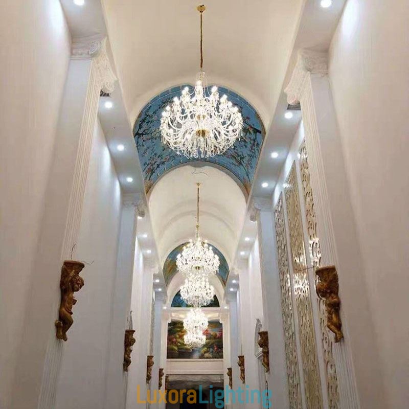 Designer Touch Decorative European Crystal Chandelier With 32 Lights Luxury Decoration Ceiling Light