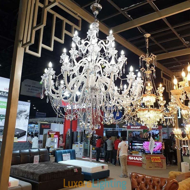 Designer Touch Decorative European Crystal Chandelier With 32 Lights Luxury Decoration Ceiling Light