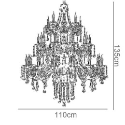 Designer Touch Decorative European Crystal Chandelier With 30 Lights Decoration Ceiling Light