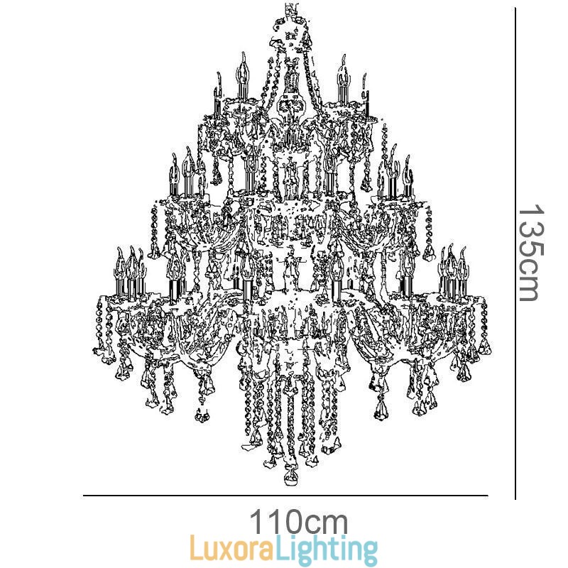 Designer Touch Decorative European Crystal Chandelier With 30 Lights Decoration Ceiling Light