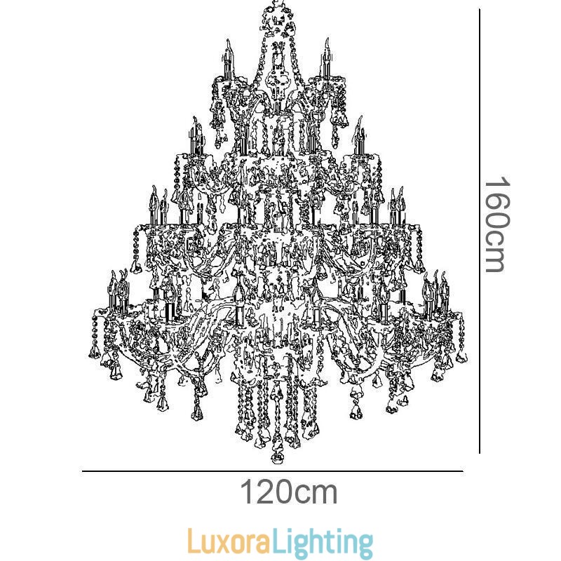 Designer Touch Decorative European Crystal Chandelier Cognac Color Ceiling Light With 40 Lights