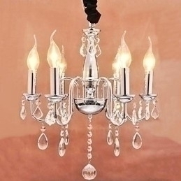Designer Touch Decorative 6 light Crystal Pendent Light in Candle Feature
